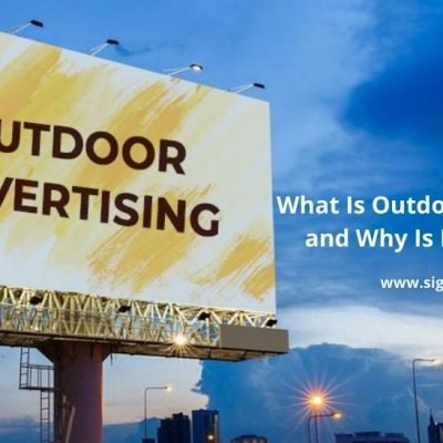 Outdoor signage for business
